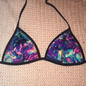 VS PINK TROPICAL PRINT TRIANGLE BIKINI